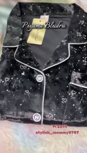 PIYAMA BAJU TIDUR WANITA PP BLUDRU PI2205