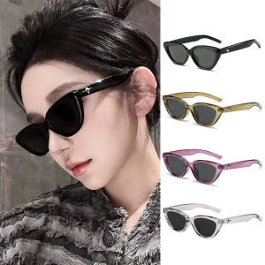 Geovannery Kacamata Hitam Rasa Canggih Retro Ins Style Sunglasses Creative Cat Eye Design Sunglasses COD