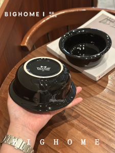 Bát Đựng Súp Sứ Đen Tráng Men Dưới Nước Màu Trơn Cổ Điển Dùng Trong Gia Đình Bát Đựng Salad Bát Đựng Trái Cây Bát Đựng Sữa Chua Hạt Lanh