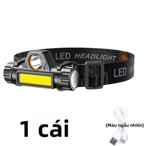 Đèn Pha LED COB Có Thể Sạc Lại USB Đèn Pha Từ Tính Siêu Sáng Mạnh Mẽ Đèn Pin Câu Cá Ngoài Trời Chống Nước