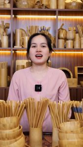 HỘP ĐŨA GỖ TRE VIỀN XANH CAO CẤP - TRE PHƯƠNG BẮC ( Hộp 10 đôi)