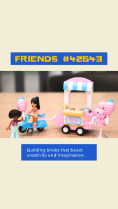 [BrickStory] LEGO Friends Candyfloss Stand and Scooter (42643)(110 Pieces)