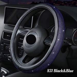 New fashionable diamond bling-bling steering wheel cover 38cm/Penutup stereng bertatahkan berlian yang bergaya 38cm