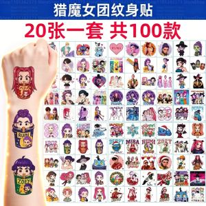 Bandai | 2026 NEW 20/25/40pcs/set Cartoon Rumi Kang Temporary Tattoo Sticker Rumi Tattoo Sticker Demonizing For Party Gifts
