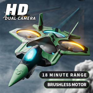 JDD[fast Delivery][Available Original]JJRC H119 RC Airplane EPP 2.4G Fixed Wing With 8K HD Camera Headless Mode 360° Flip Variable Speed Training Educational RC UAV