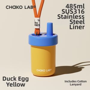 CHAKOLAB | Aesthetic Women Ceramic Insulated Straw Mug Gift