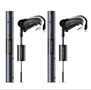 Yefanchy Double-Ended Mascaras Star System Shape Long-lasting Waterproof Fine Brush Head Resistant to Smudging Curling