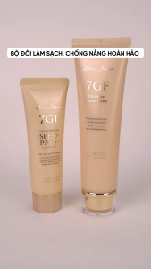 Bộ đôi làm sạch chống nắng hoàn hảo - 7GF Foam UV Care & Tone-up