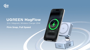 UGREEN W752 35W max 2 in 1 Qi2.2 magnetic Wireless Charger 25W 5W Airpod Fast Wireless Charger 6 Months Warranty BOJIO Ready Stock Original Set Ship From Malaysia Fast Delivery