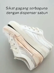 IRARUSHOP Sikat Sepatu Multifungsi dengan Lubang Detergen Bulu Lembut/Sikat Sepatu Praktis Serbaguna