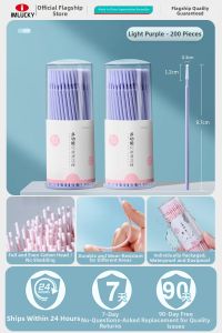 IMLUCKY | Disposable Small Headed Infant Care Cotton Swabs