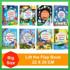 Usborne Lift The Flap Questions & Answers: Interactive Enlightenment Reading for Kids