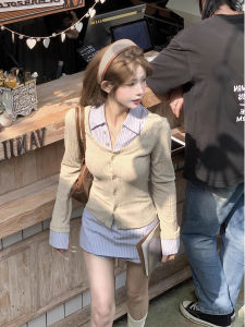 DUOMIAOTU | Attractive Miu Miu Style Early Autumn Dress Set
