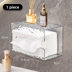 UBT | Transparent Wall-mounted Bathroom and Kitchen Tissue Storage Box