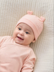 SHI YUE JIE JING | Breathable Cotton Sweat-absorbing Infant Hat