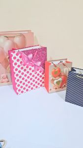 SOS Hand Bag Kertas Kilap M /Goodie Bag/Tas Serbaguna/Tas Tenteng