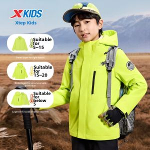 XTEP | Windproof Thickened 3-in-1 Boys Jacket