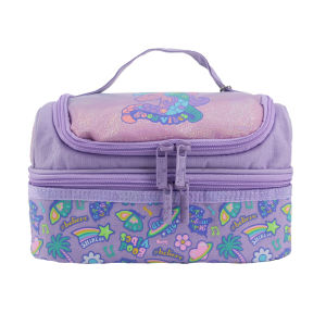 Australia smiggle original childrens lunch bag Purple braids unicorn handbag girls fruit snack lunchbox 9 inches food bags