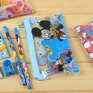 SG STOCK EmmAmy® 7-in-1 Pencil Case Stationery Set | Primary School Student Supplies | Kids Gift Box for Childrens Day & Kindergarten