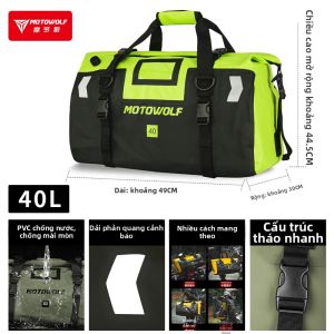 MOTOWOLF | Túi Đựng Sau Xe Máy Chống Nước