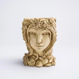 Resin Creative Flower Pot for Succulents and Figurines