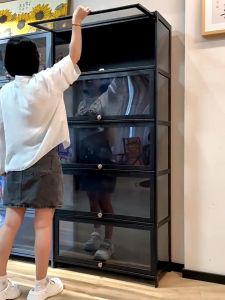 KUKATủ trưng bày LEGO Giá trưng bày acrylic Tủ lưu trữ gia đình Giá lưu trữ bằng kính trong suốt Tủ trưng bày thủ công Hộp trưng bày trong suốt