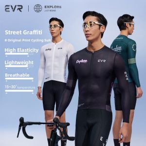 evr | Mens Long Sleeve High Elasticity Breathable Cycling Jersey