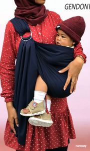 KUKUMI Gendongan Bayi Ring Sling Polos Elegant 2 Lapis Ring Tanpa Celah