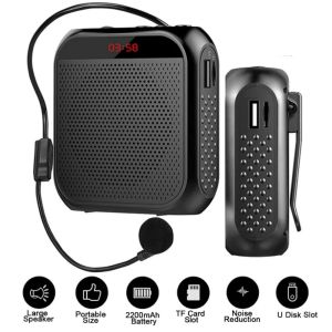 Headworn Microphone Loudspeaker Voice Amplifier Recorder Mic Speaker Audio Mini Wired Mikrofon Mike Sound Battery Kit Headset