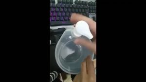 Dishwashing Liquid Dispenser/Round Shape Dishwashing Soap Liquid Pump for Kitchen/Space Saving Cleaning Tool/Free Sponge