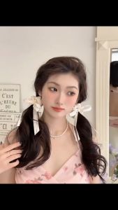 Ikar Rambut Scrunchie Pita Satin Sweet Ballet Girl Simple Mori Style Fairy Hair Rope SPS001