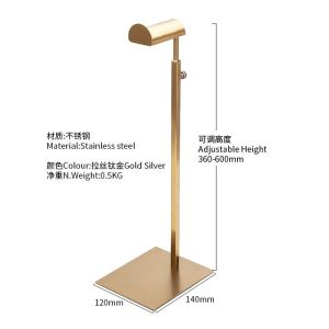 Pannier Bag Display Stand Adjustable Fancy Support Bag Shelf Clothing Store Bag Display Rack Stainless Steel Pannier Bag Shelf