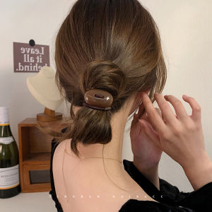 ยางรัดผมหนาสำหรับผู้หญิง ยางรัดผมแบบลำลอง แฟชั่น รัดผมแบบม้า ไม่ทำลายผม ทนทาน ยางรัดผม ยางรัดผมแบบลำลอง