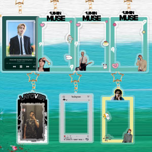 อะคริลิคพวงกุญแจผู้ถือกุญแจการ์ด Jmin V ในสต็อกของขวัญสร้างสรรค์เทศกาลอุปกรณ์การจับคู่ < Ne1>