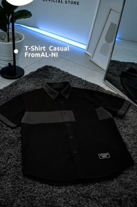 ALNI OFFICIAL STORE - SAVERO SHORT KEMEJA PRIA LENGAN PENDEK CASUAL SIMPLE  PREMIUM HIGH QUALITY