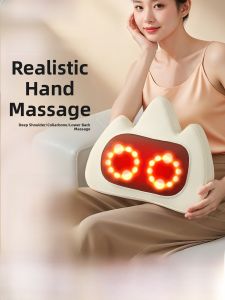 AUX | AUX Neck Massager Pillow Multifunctional Rubbing Cervical Lumbar Shoulder Neck Relaxation Device Comfortable Red Light Therapy