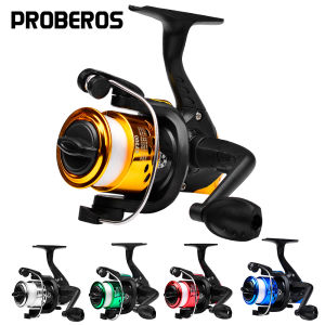 PROBEROS 1pc Fishing Reel Gear Ratio 5.2:1 Spinning Reel With Fishing Line Portable Angling Supplies