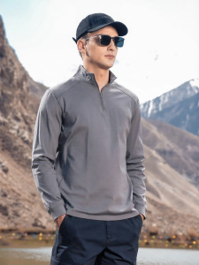 Enjeolon | Smooth High Elastic Zip-up Hoodie Mens Fit T-shirt
