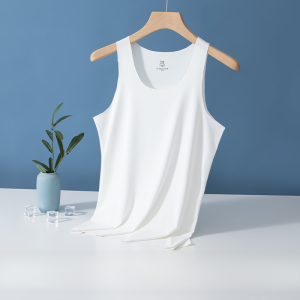 Miiow | Mens Sports Ice Silk Quick Dry Running Fitness Basketball Vest Summer Lightweight Breathable Round Neck Sweatshirt Top