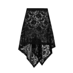 Lace Irregular Fashion Vintage Slimming Skirt