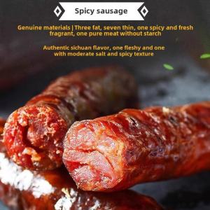 Authentic Sichuan Specialty Handmade Smoked Spicy Sausage And Cured Meat Products from Rural Farmers Pure Flavor Wide Variety