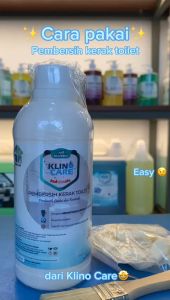 Pembersih Kerak Kamar Mandi KLINO CARE 1 Liter Pembersih Keramik Porselen WC Toilet Praktis Bersih Mengkilap FREE BONUS Sarung Tangan Karet