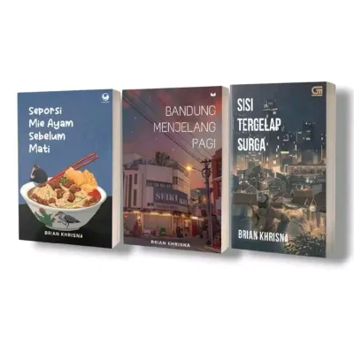 Paket 3 Buku Seporsi Mie Ayam - Bandung Menjelang Pagi - Sisi Tergelap Surga ( Isi 3 Buku )
