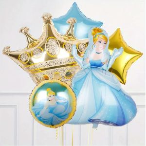 New Snow White Cartoon Theme Balloon Package Childrens Birthday Girl Party Scene Decoration Props Bell Inflatable Balloons