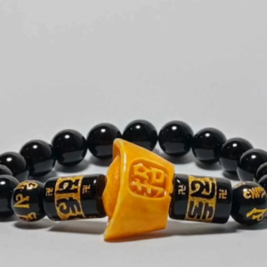 Blessed & Cleansed Orange Money Pot with Mantra Protection Lucky Charm Bracelet Unlimited Money Flow Chinese Feng Shui 2026 for career & Business
