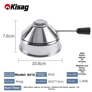 Kisag | Stainless Steel/Gold Hotpot Burner Replacement Stove Head