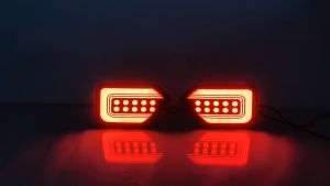 SNCN 2PCS 12V Car LED Rear Bumper Lamps For Subaru XV 2015-2020 Brake Light Turn Signal Backup Reflector Lamp Taillights Car Fog lamp