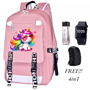 Tas Ransel Anak Sekolah Sd Smp Fashion 4in1 PONY TWO 0109 Ransel Cewe Paket Murah