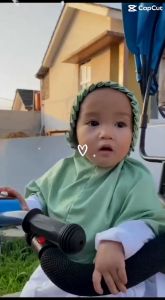 Kerudung anak bayi KCB 0-3 th / Hijab anak perempuan / Jilbab Newborn / HIJAB BABY KCB VALENCIA 0-3 THN / Bergo Lipit KCB Maryam