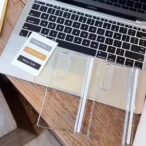 Ốp Điện Thoại Từ Tính Bảo Vệ Bản Lề Bằng Nhựa PC Cứng Trong Suốt Cho Samsung Galaxy Z Fold - Vỏ Chống Sốc Tương Thích Với Magsafe